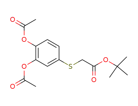 tert-butyl (3,4-diacetoxyphenylthio)acetate