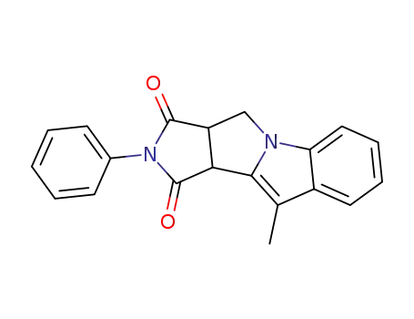 8a,9-dihydro-5-methyl-7-phenyl-5H-pyrrolo<3',4':3,4>pyrrolo<1,2-a>indole-6,8(5bH,7H)-dione
