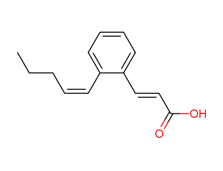 2-Propenoic acid, 3-[2-(1-pentenyl)phenyl]-, (E,Z)-