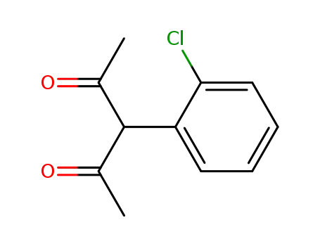 Molecular Structure of 91193-18-9 (3-(2-chlorophenyl)pentane-2,4-dione)
