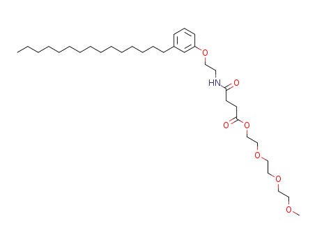 2-(2-(2-methoxyethoxy)ethoxy)ethyl 4-oxo-4-((2-(3-pentadecylphenoxy)ethyl)amino)butanoate