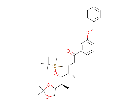 (4S,5R,6S)-1-(3-Benzyloxy-phenyl)-5-(tert-butyl-dimethyl-silanyloxy)-6-((R)-2,2-dimethyl-[1,3]dioxolan-4-yl)-4-methyl-heptan-1-one