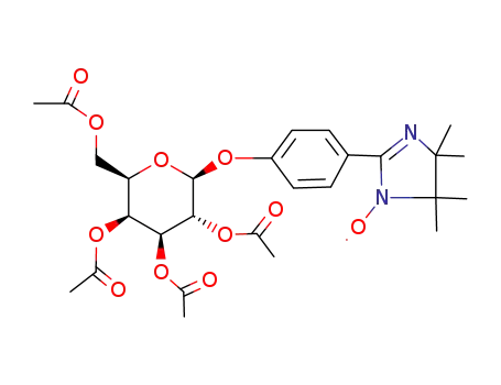 4-(4,4,5,5-tetramethylimidazolidin-2-yl 1-oxide)phenyl-2,3,4,6-tetra-O-acetyl β-D-galactopyranoside