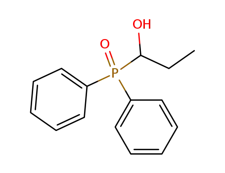 Molecular Structure of 81364-34-3 (1-Propanol, 1-(diphenylphosphinyl)-)