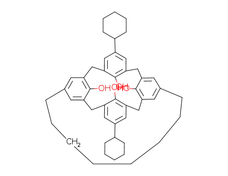 11,23-dicyclohexyl-5,17-octano-25,26,27,28-tetrahydroxycalix<4>arene