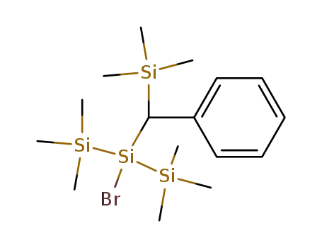 Trisilane,
2-bromo-1,1,1,3,3,3-hexamethyl-2-[phenyl(trimethylsilyl)methyl]-