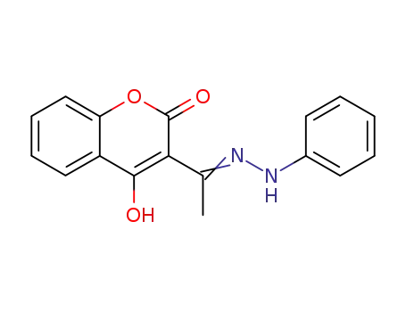 Molecular Structure of 2587-10-2 (3-[1-(2-phenylhydrazino)ethylidene]-2H-chromene-2,4(3H)-dione)