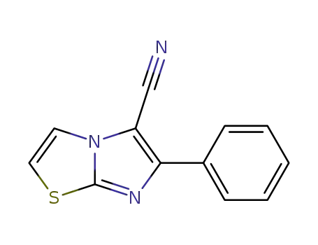 Molecular Structure of 83253-35-4 (6-phenylimidazo[2,1-b][1,3]thiazole-5-carbonitrile)
