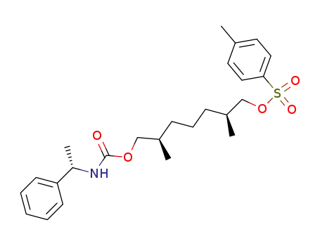Toluene-4-sulfonic acid (2S,6R)-2,6-dimethyl-7-((S)-1-phenyl-ethylcarbamoyloxy)-heptyl ester
