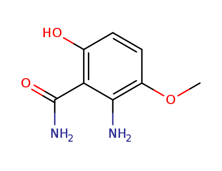 Benzamide, 2-amino-6-hydroxy-3-methoxy-