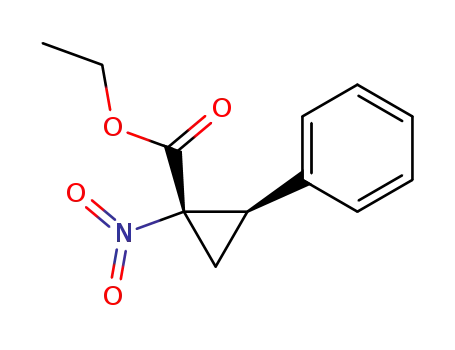 Cyclopropanecarboxylic acid, 1-nitro-2-phenyl-, ethyl ester, (1R,2R)-rel-