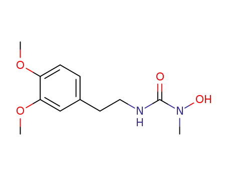 Molecular Structure of 122149-12-6 (Urea, N'-[2-(3,4-dimethoxyphenyl)ethyl]-N-hydroxy-N-methyl-)