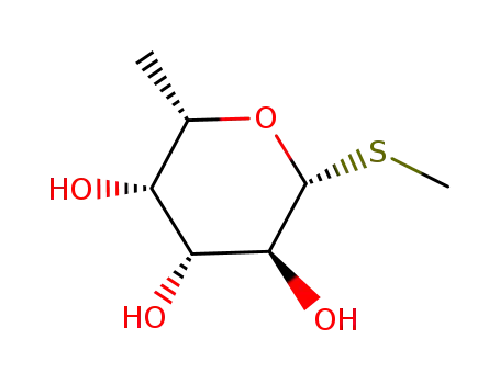 Molecular Structure of 114853-38-2 (.beta.-L-Galactopyranoside, methyl 6-deoxy-1-thio-)
