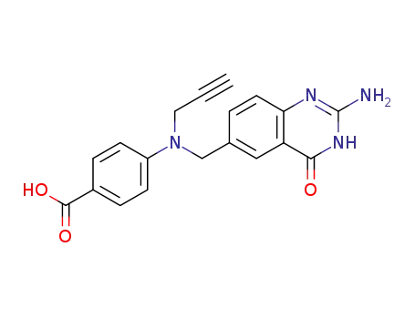 4-{[(2-amino-4-oxo-1,4-dihydroquinazolin-6-yl)methyl](prop-2-yn-1-yl)amino}benzoic acid