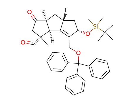 (3R,3aS,5S,6aR,7aS)-5-(tert-Butyl-dimethyl-silanyloxy)-3,7a-dimethyl-1-oxo-4-trityloxymethyl-2,3,3a,5,6,6a,7,7a-octahydro-1H-cyclopenta[a]pentalene-3-carbaldehyde