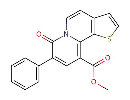 7H-Thieno[2,3-a]quinolizine-10-carboxylic acid, 7-oxo-8-phenyl-, methyl
ester