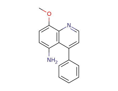Molecular Structure of 145013-70-3 (5-amino-8-methoxy-4-phenylquinoline)
