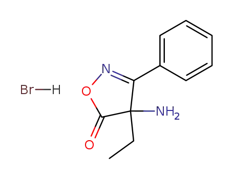 5(4H)-Isoxazolone, 4-amino-4-ethyl-3-phenyl-, monohydrobromide