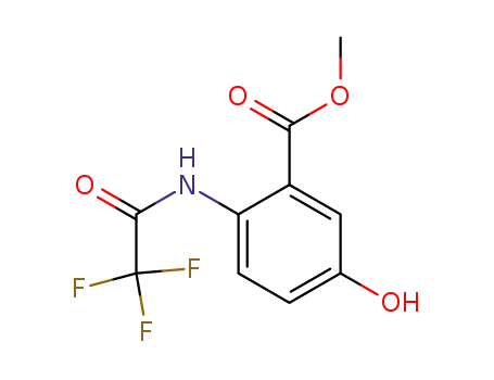 Molecular Structure of 72297-76-8 (Benzoic acid, 5-hydroxy-2-[(trifluoroacetyl)amino]-, methyl ester)