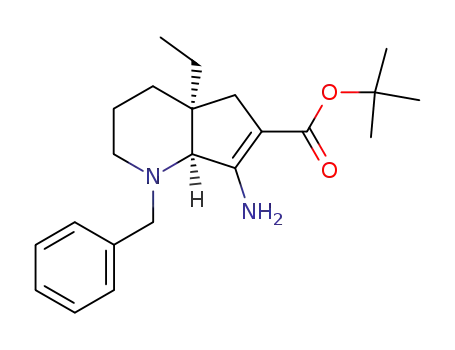 1,1-dimethylethyl cis (+/-)-7-amino-4a-ethyl-2,3,4,4a,5,7a-hexahydro-1-(phenylmethyl)-1H-1-pyrindine-6-carboxylate