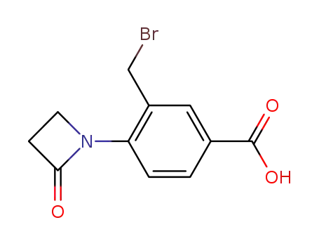 3-(Bromomethyl)-4-(2-oxoazetidin-1-yl)benzoic acid