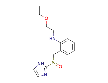 Molecular Structure of 134017-38-2 (Benzenamine, N-(2-ethoxyethyl)-2-[(1H-imidazol-2-ylsulfinyl)methyl]-)
