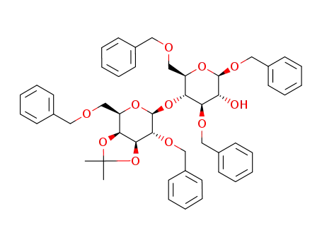 benzyl 3,6-di-O-benzyl-4-O-(2,6-di-O-benzyl-3,4-O-isopropylidene-β-D-galactopyranosyl)-β-D-glucopyranoside