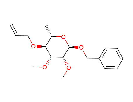 benzyl 4-O-allyl-2,3-di-O-methyl-α-L-rhamnopyranoside
