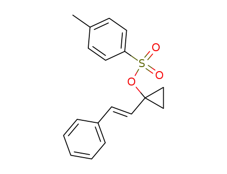 Molecular Structure of 139633-87-7 (Cyclopropanol, 1-(2-phenylethenyl)-, 4-methylbenzenesulfonate, (E)-)
