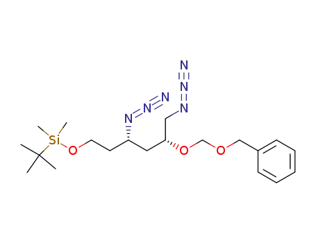 tert-Butyl-((3S,5R)-3,6-diazido-5-benzyloxymethoxy-hexyloxy)-dimethyl-silane