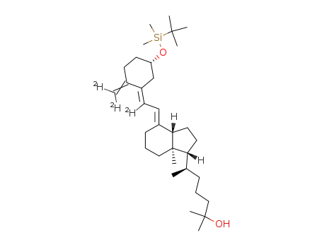 Molecular Structure of 140710-92-5 (25-hydroxy-5E-<6,19,19'-2H3>vitamin D3-3β-tert-butyldimethylsilyl ether)