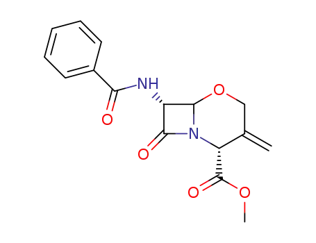Molecular Structure of 88010-29-1 (3-methylene-1-oxacepham methyl ester)