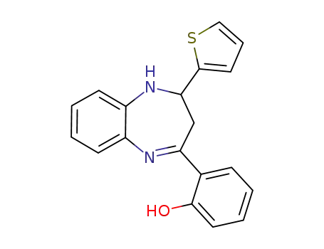4-(2-hydroxyphenyl)-2-(thiophen-2-yl)-2,3-dihydro-1H-benzo[b][1,4]diazepine