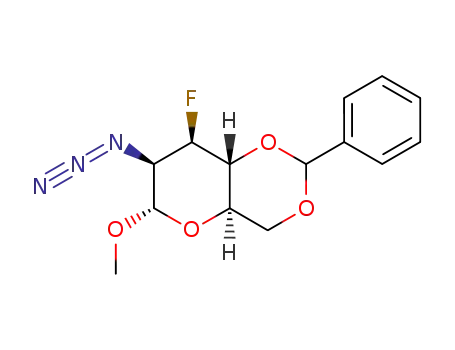 methyl 2-azido-4,6-O-benzylidene-2,3-dideoxy-3-fluoro-α-D-mannopyranoside