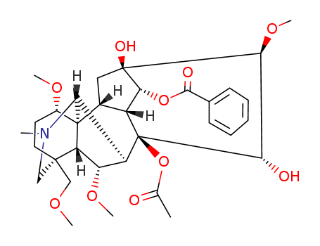 Aconitane-8,13,14,15-tetrol,1,6,16-trimethoxy-4-(methoxymethyl)-20-methyl-, 8-acetate 14-benzoate, (1a,6a,14a,15a,16b)- (9CI)