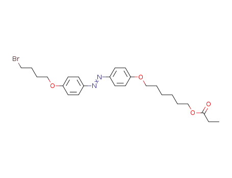 Propionic acid 6-{4-[4-(4-bromo-butoxy)-phenylazo]-phenoxy}-hexyl ester