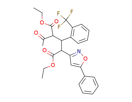 diethyl 2-acetyl-4-(5-phenyl-3-isoxazolyl)-3-<2-(trifluoromethyl)phenyl>pentanedioate