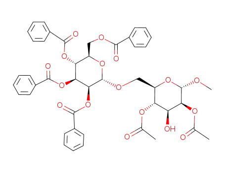 methyl 2,4-di-O-acetyl-6-O-(2,3,4,6-tetra-O-benzoyl-α-D-mannopyranosyl)-α-D-mannopyranoside