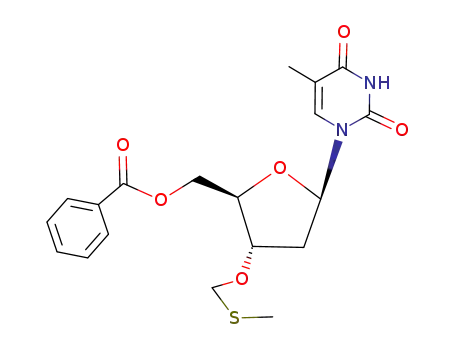 Thymidine, 3'-O-[(methylthio)methyl]-, 5'-benzoate