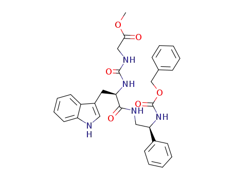 methyl <R-(R*,R*)>-6-(1H-indol-3-ylmethyl)-4,7,12-trioxo-10,14-diphenyl-13-oxa-3,5,8,11-tetraazatetradecanoate