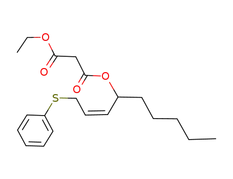 Malonic acid ethyl ester 1-((Z)-3-phenylsulfanyl-propenyl)-hexyl ester