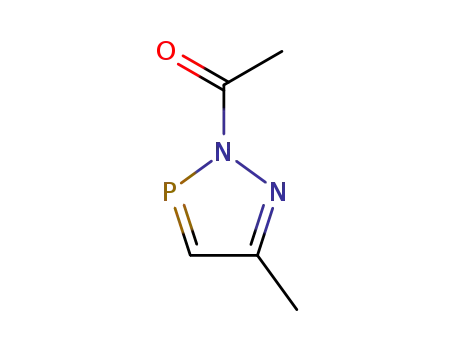Molecular Structure of 32085-24-8 (2H-1,2,3-Diazaphosphole, 2-acetyl-5-methyl-)