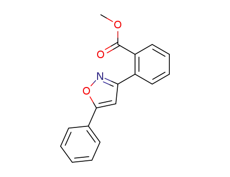 Molecular Structure of 83727-26-8 (Methyl 2-(5-phenylisoxazol-3-yl)benzoate)