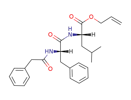 Molecular Structure of 116912-15-3 (L-Leucine, N-[N-(phenylacetyl)-L-phenylalanyl]-, 2-propenyl ester)