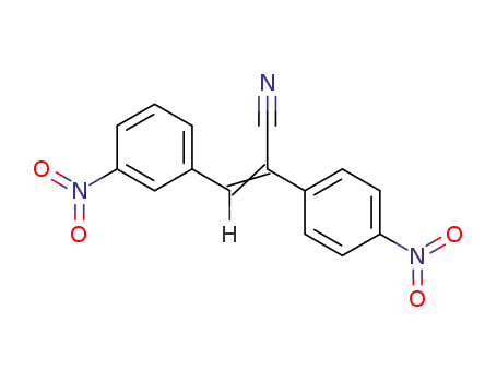 Molecular Structure of 2900-69-8 (3-(3-nitro-phenyl)-2-(4-nitro-phenyl)-acrylonitrile)