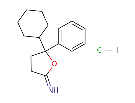 2-Imino-5-phenyl-5-cyclohexyltetrahydrofuran hydrochloride