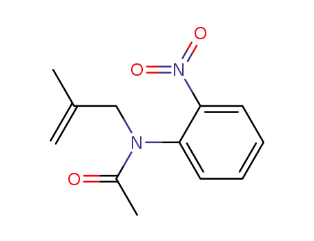Molecular Structure of 107616-26-2 (Acetamide, N-(2-methyl-2-propenyl)-N-(2-nitrophenyl)-)