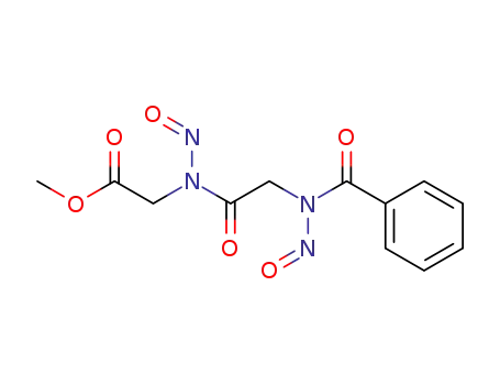Glycine, N-(N-benzoyl-N-nitrosoglycyl)-N-nitroso-, methyl ester