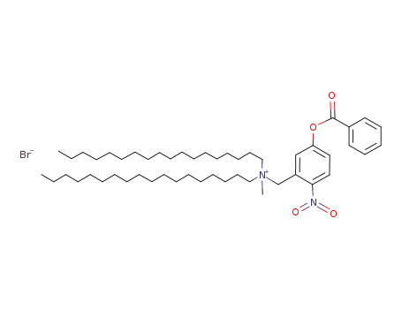 N,N-Dioctadecyl-N-methyl-N-<4-nitro-1-(benzoyloxy)-3-benzyl>ammonium bromide