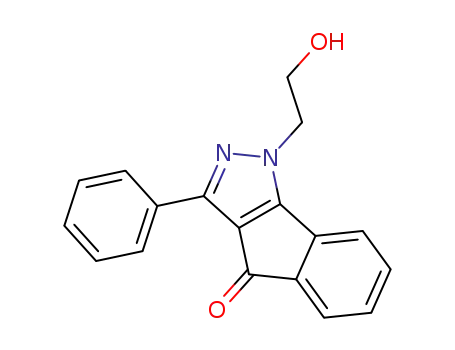 1-(2-Hydroxy-ethyl)-3-phenyl-1H-indeno[1,2-c]pyrazol-4-one